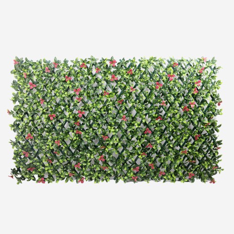 Cerca artificial para jardim treliça extensível 200x100cm plantas Salix Promoção