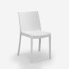 Conjunto de jardim mesa 80x80cm 4 cadeiras exterior branco Provence Light 