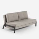 Sofá-cama moderno com 2 lugares em tecido para sala estar Bellamy Modelo