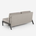 Sofá-cama moderno com 2 lugares em tecido para sala estar Bellamy Características