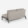 Sofá-cama moderno com 2 lugares em tecido para sala estar Bellamy Características