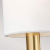 Luminária de parede clássica moderna com abajur em tecido branco Brianna1 Modelo