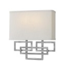 Aplique de parede design moderno abat-jour em tecido Lanza Oferta
