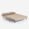 Sofá-cama sala de estar 2 lugares estilo escandinavo tecido Elettra Compra