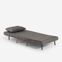 Conjunto sofá-cama 2 lugares estilo escandinavo poltrona dobrável veludo Sienna Preço