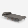 Conjunto sofá-cama + poltrona dobrável 2 lugares de estilo escandinavo em tecido Sienna Preço