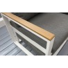 Conjunto de jardim modular com 2 poltronas + apoio pés + mesa de centro Qamal Catálogo