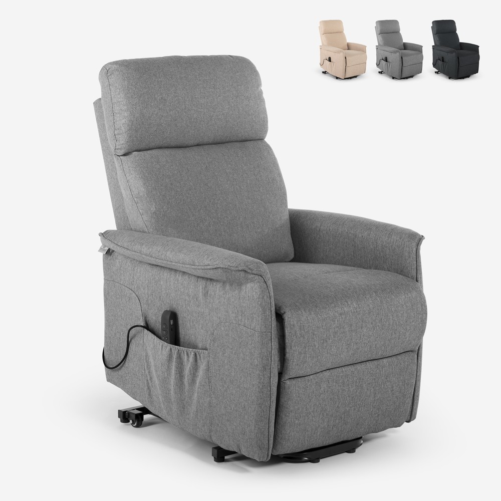Cadeira Relax elétrica para idosos elevatória com rodas USB Giorgia Tech