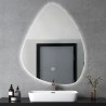 Espelho de banheiro retroiluminado led design em forma de gota 70x90cm Vmidur XL Oferta