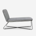 Poltrona chaise lounge design moderno minimalista em veludo Dumas Modelo