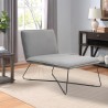 Poltrona chaise lounge design moderno minimalista em veludo Dumas Oferta