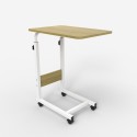 Mesa para sofá/cama 40x60cm altura ajustável 4 rodas Endy 
