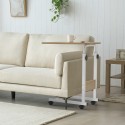 Mesa para sofá/cama 40x60cm altura ajustável 4 rodas Endy 
