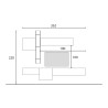 Estante Modular Suspensa Design Moderno em Madeira Cinza Infinity 12A Oferta