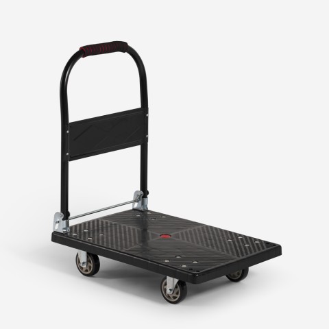 Carrinho de plataforma dobrável para transporte de bagagem 200kg 4 rodas Kerry Promoção