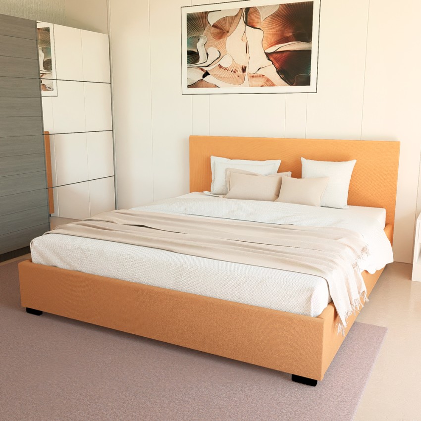 Cama de Casal c/Arrumação Armazenamento 160x190 Basel king Modelo