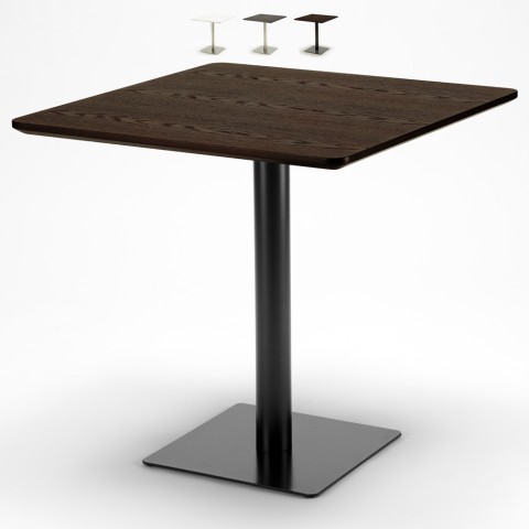 Mesa de Centro Quadrada de 90x90cm com Base Central para Bar Horeca Promoção