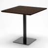 Conjunto de mesa e 4 cadeiras empilháveis p​/Bar Restaurante 90x90 Prince 