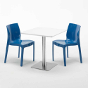 Conjunto de mesa Quadrada c/2 Cadeiras modernas Branca 70x70 Strawberry Características