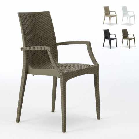 Cadeiras c/Apoio de braços p/Bar, Restautante, Jardim, Elegante, Bistrot Arm  Promoção