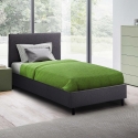 Cama de Solteiro Confortável Madeira 80x190 Lausanne twin Promoção