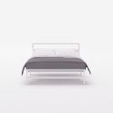 Cama de casal de Metal c/Estrado Resistente 160x200 Skjern Características