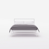Cama de casal de Metal c/Estrado Resistente 160x200 Skjern Características