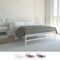 Cama de casal de Metal c/Estrado Resistente 160x200 Skjern Promoção