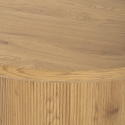 Mesa redonda de sala de jantar e cozinha em madeira 120cm pedestal Bering Oferta