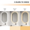 Espelho de casa de banho design oval retroiluminado com antienbaciamento Refur XL Catálogo