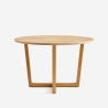 Mesa redonda para cozinha com design moderno em madeira 120cm Zira Venda
