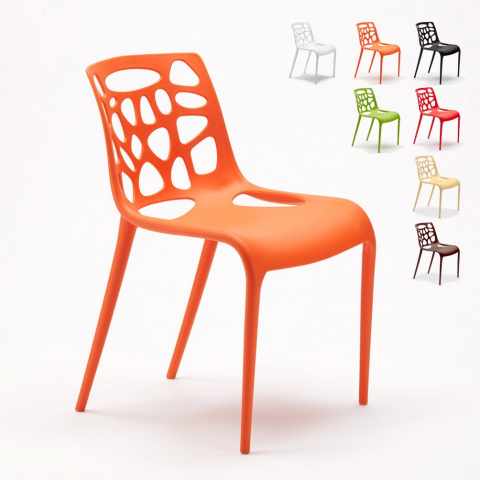24 cadeiras polipropileno anti uv design Connubia Gelateria