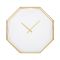 Relógio de parede octogonal em metal dourado Octagonal Promoção