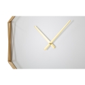 Relógio de parede octogonal em metal dourado Octagonal Oferta