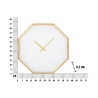 Relógio de parede octogonal em metal dourado Octagonal Catálogo