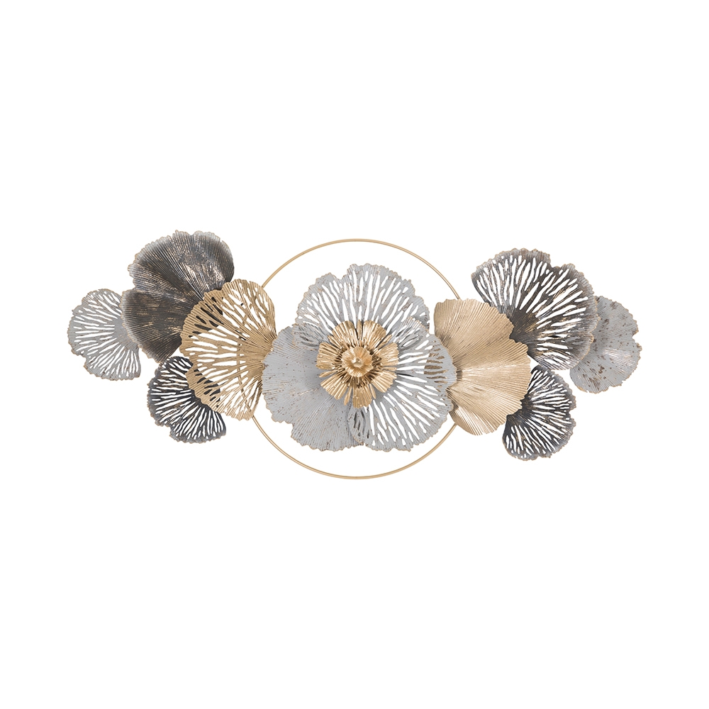 Decoração de parede em metal 3D com motivo floral Poxy Promoção Decoração de parede em metal 3D com motivo floral Poxy Promoção