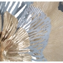 Decoração de parede em metal 3D com motivo floral Poxy Saldos