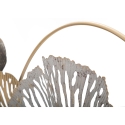 Decoração de parede em metal 3D com motivo floral Poxy Descontos
