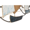 Decoração de parede 3D em metal e madeira com barcos à vela Regata Oferta