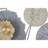 Decoração de parede quadrada 3D em metal floral Sqity Saldos