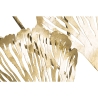 Decoração de parede 3D em metal dourado com folhas Iris Descontos