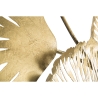Decoração de parede 3D em metal dourado com folhas Iris Escolha