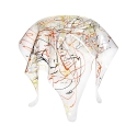 Mesa alta redonda de design em acrílico transparente Drappeggi Preço