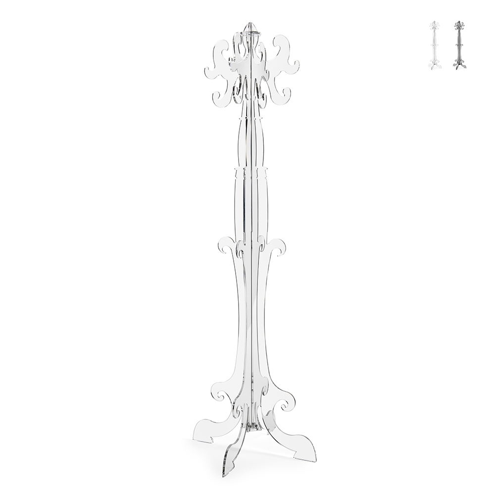 Cabide de chão de design moderno em plexiglass transparente Thone