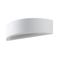 Candeeiro de parede moderno minimalista em gesso branco 30cm Tony Promoção