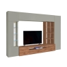 Estante de Parede para Sala Moderna com Vitrine e Biblioteca Egypt WT Venda