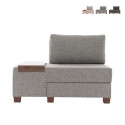 Chaise longue cama dobrável em linho Betty Left lado esquerdo Venda