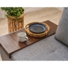 Chaise longue cama dobrável em linho Betty Left lado esquerdo Características