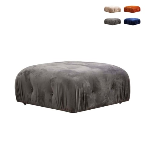 Pufe para os pés de veludo 95x95cm Bubble PV Promoção