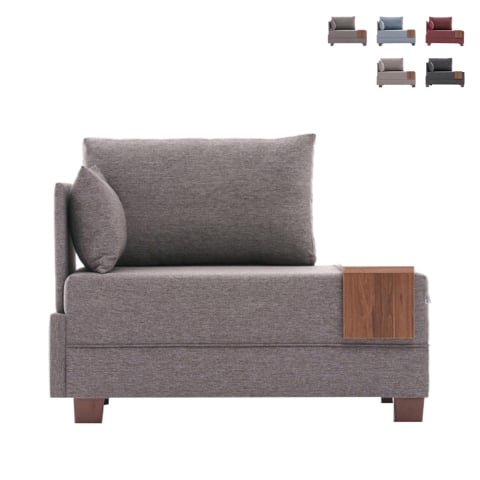 Poltrona chaise longue moderna com bandeja integrada Fly Left Promoção